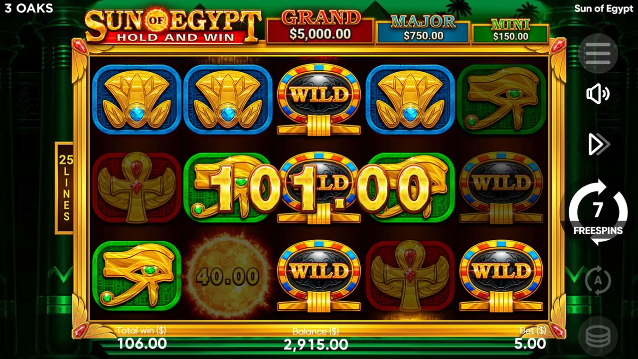Sun of Egypt Slot Bonus Spins
